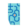 Spelhanddoek Large - Circuit Blauw