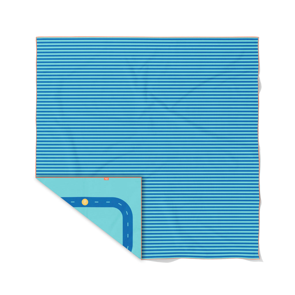 Spelhanddoek XL - Circuit Blauw
