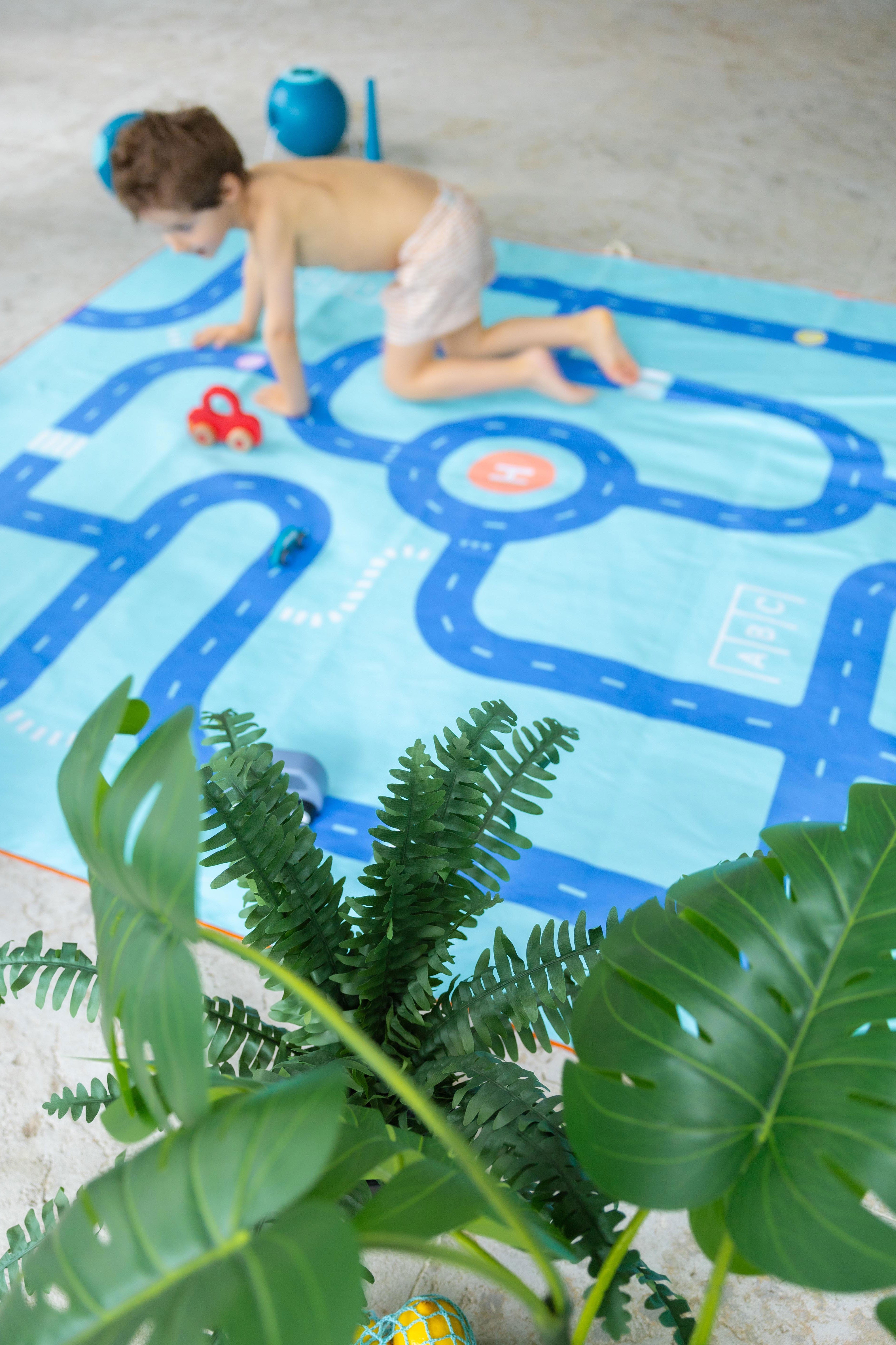 Play Towel XL - Road Blue