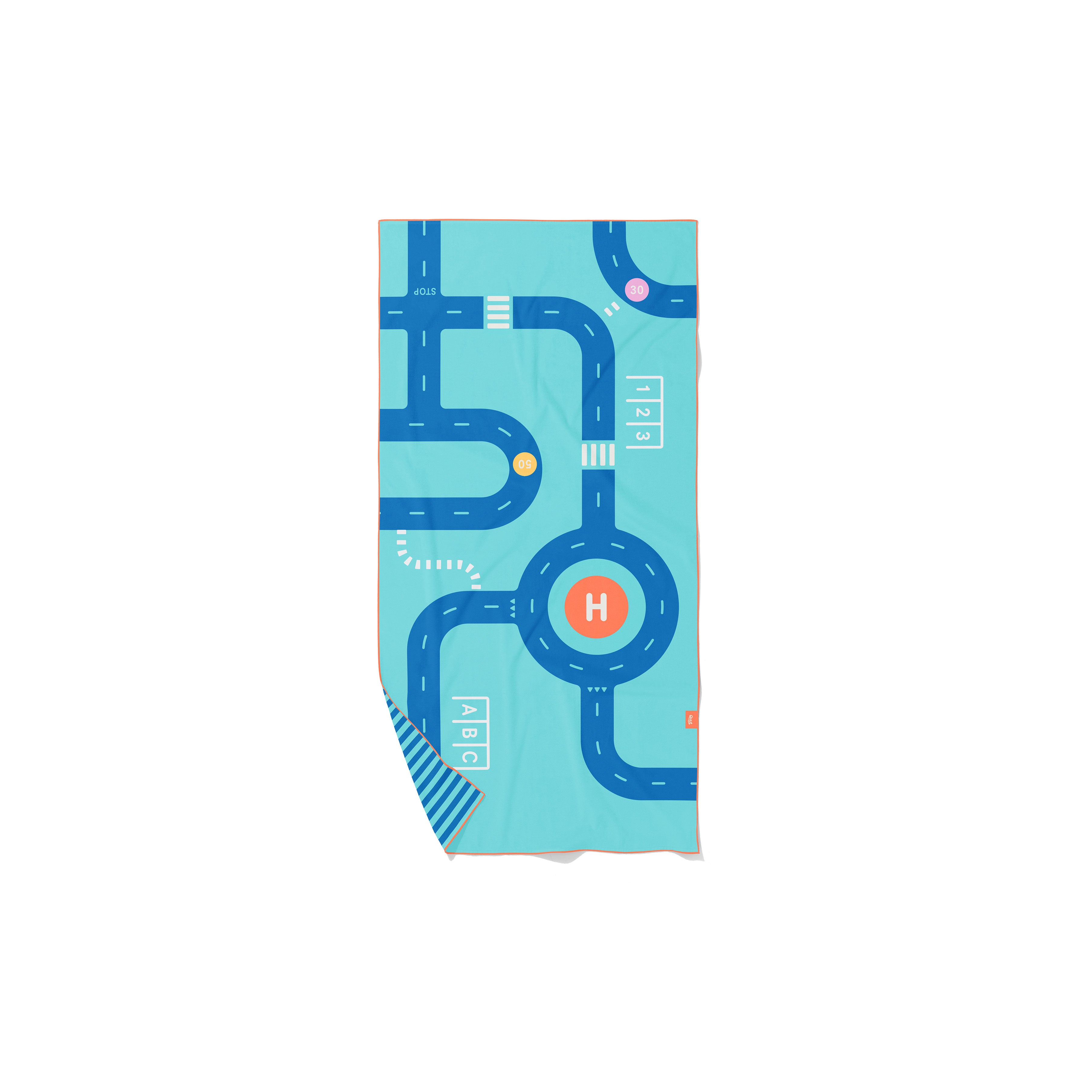Play Towel M - Road Blue