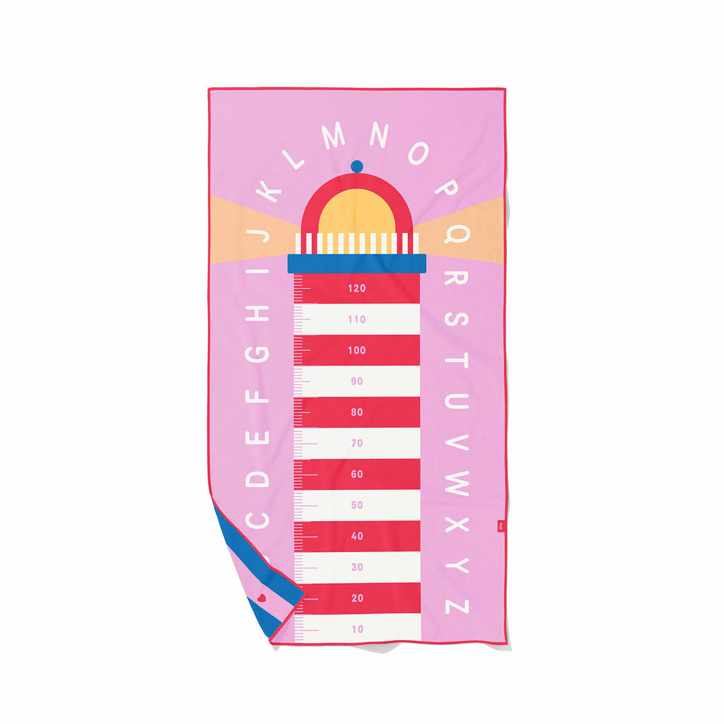 Spelhanddoek Large - Vuurtoren Roze