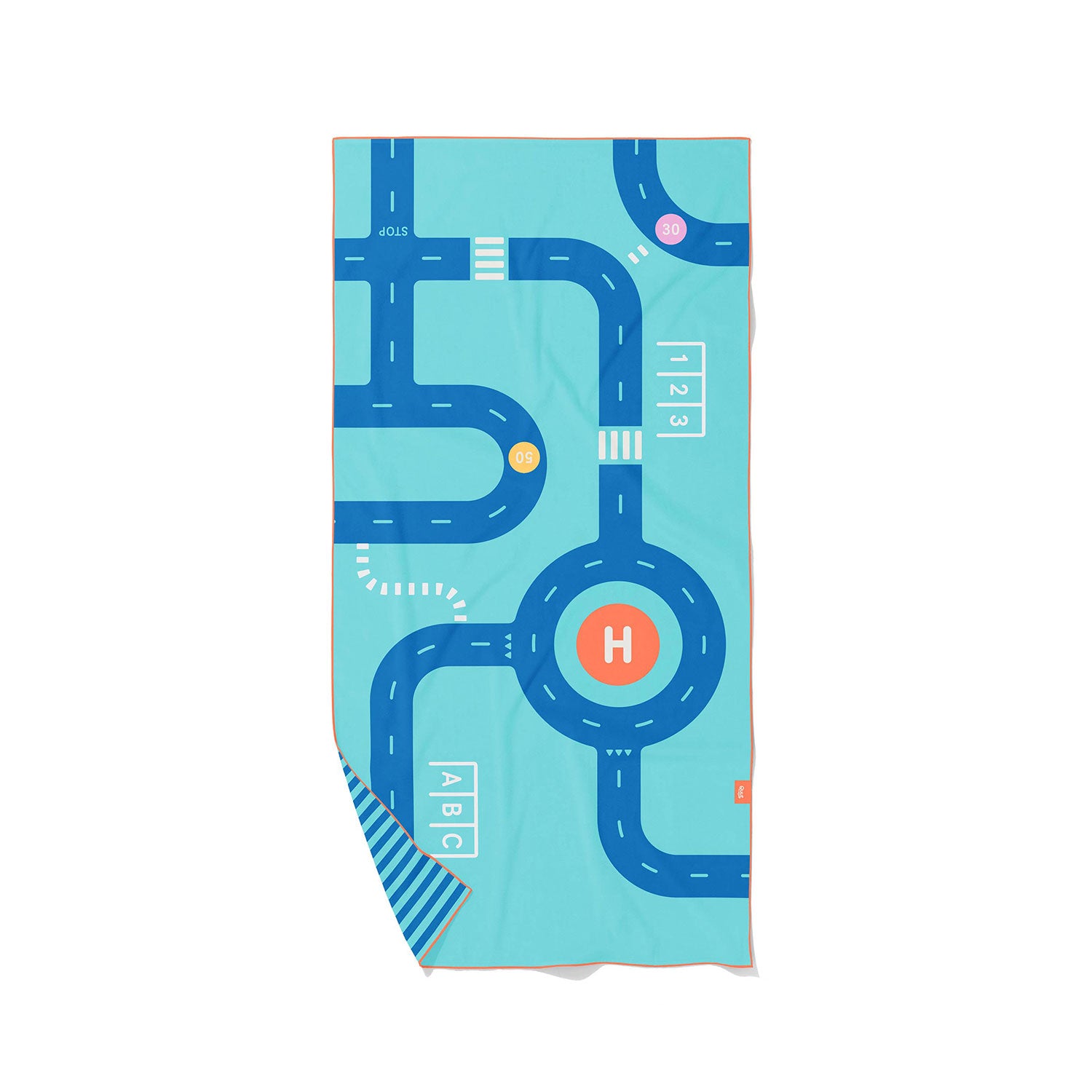 Spelhanddoek Medium - Circuit Blauw