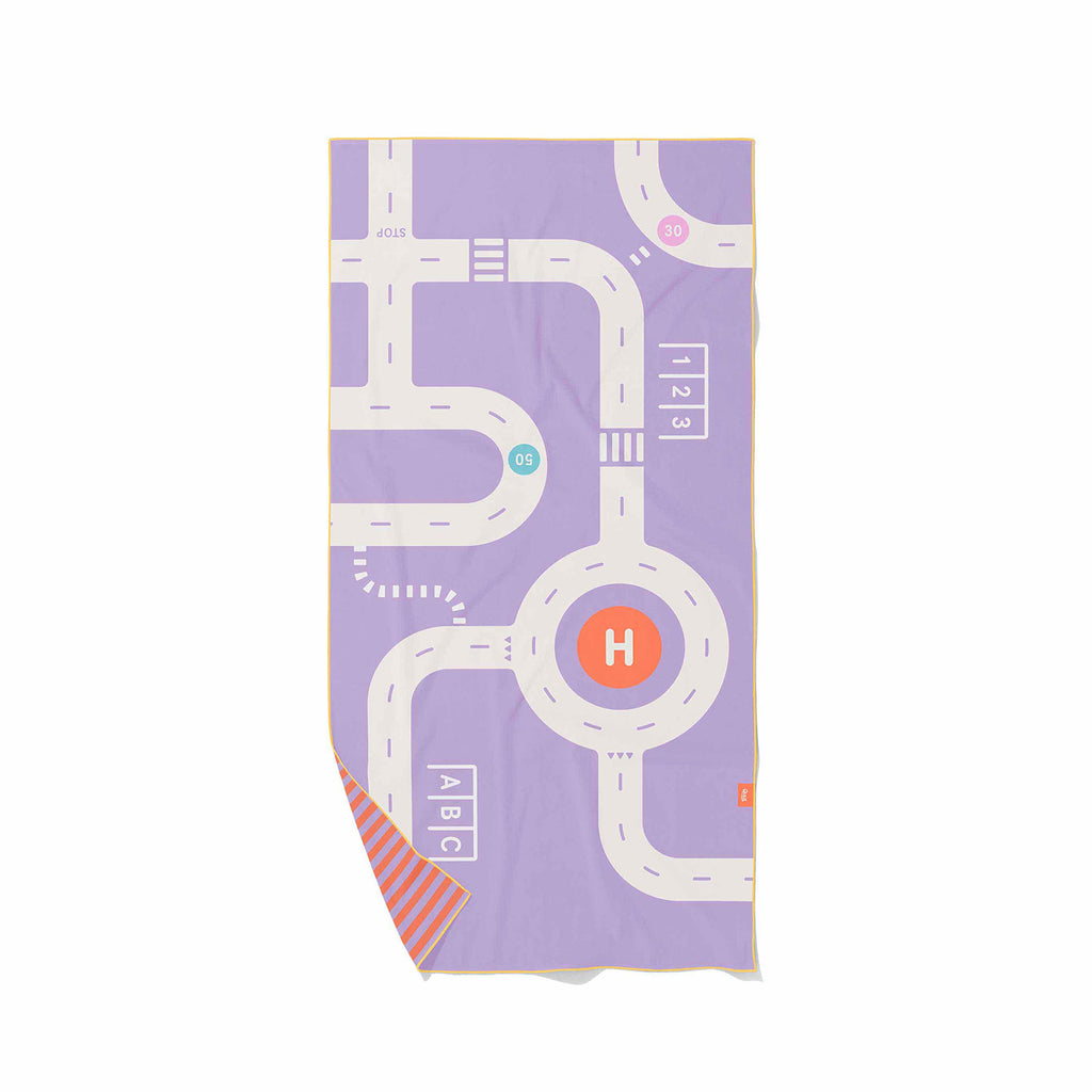 Spelhanddoek Medium - Circuit Lavender