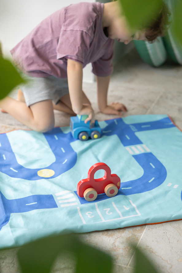 Play Towel M - Road Blue