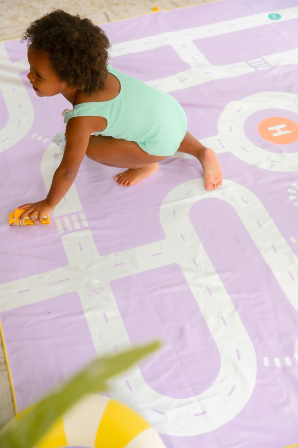 Spelhanddoek Medium - Circuit Lavender