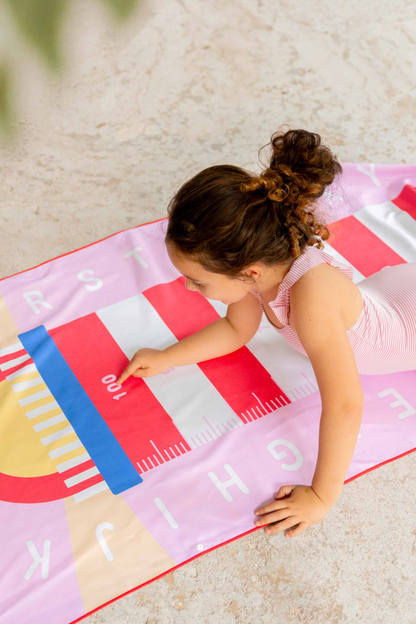 Spelhanddoek Medium - Vuurtoren Roze