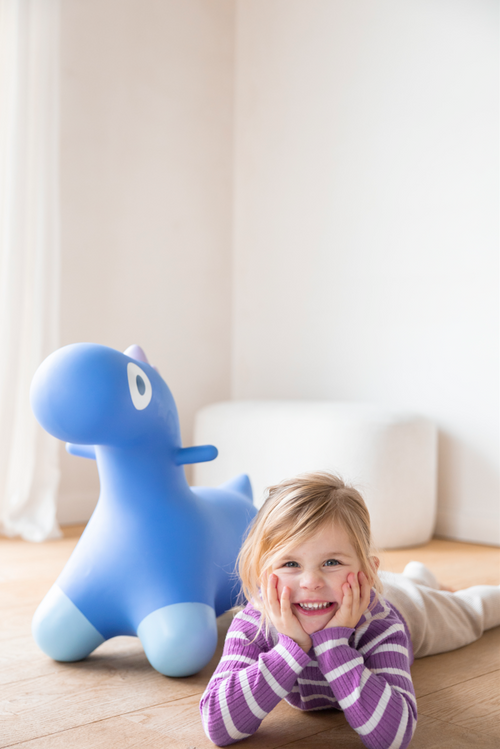 Hoppi Dino Springdier - Blauw